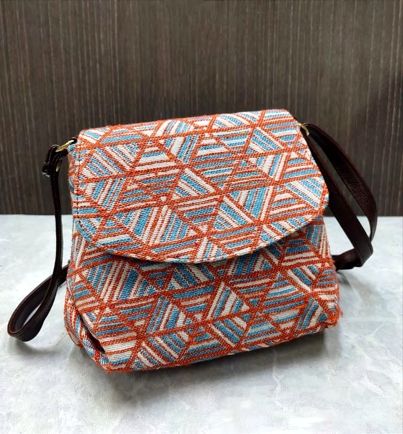 Stylish Fabric Flap Sling Bag for Everyday Use 114